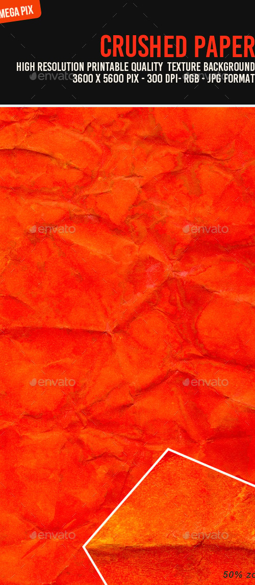 Crushed Red Paper 033, Textures | GraphicRiver