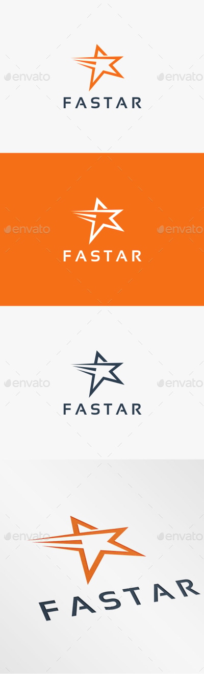 Fast Star - Logo Template, Logo Templates | GraphicRiver