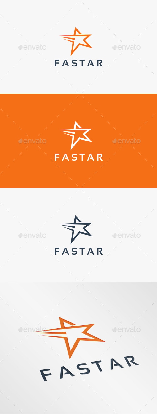 Fast Star - Logo Template, Logo Templates | GraphicRiver