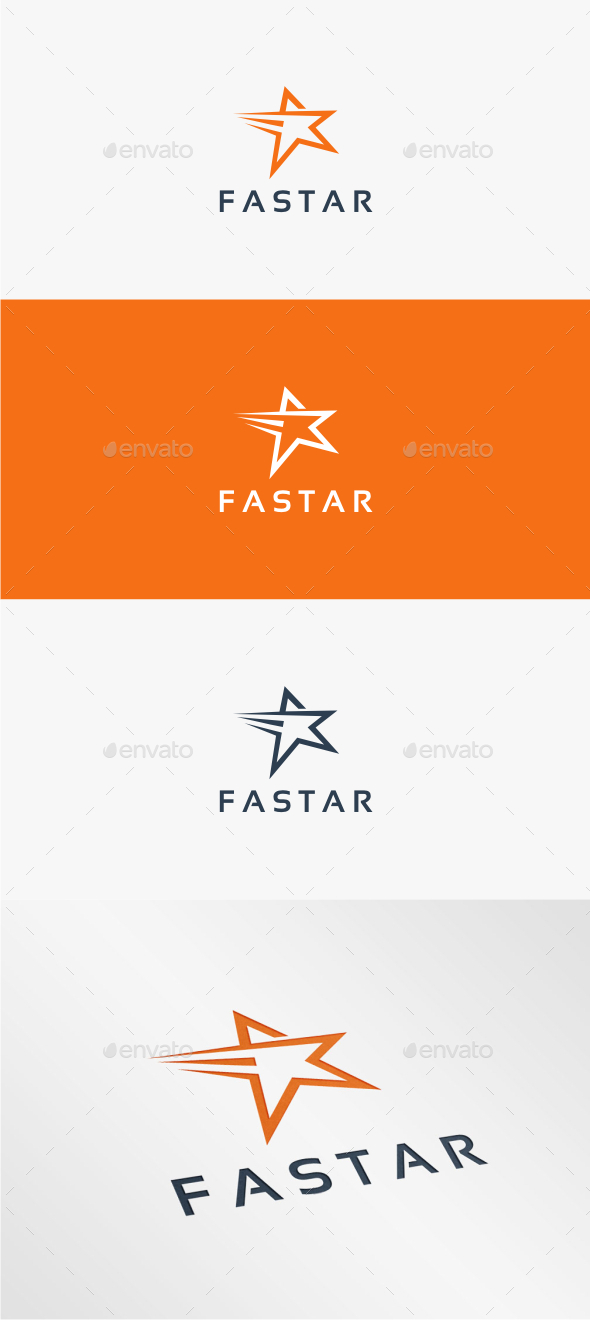 Fast Star - Logo Template, Logo Templates | GraphicRiver