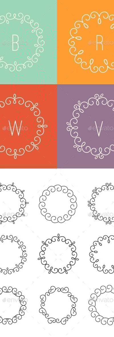 Line Design Elements Set, Vectors | GraphicRiver