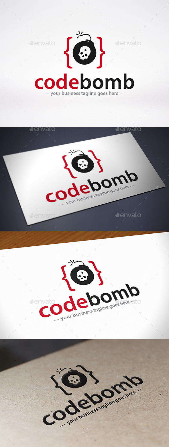 Code Bomb Logo Template, Logo Templates | GraphicRiver