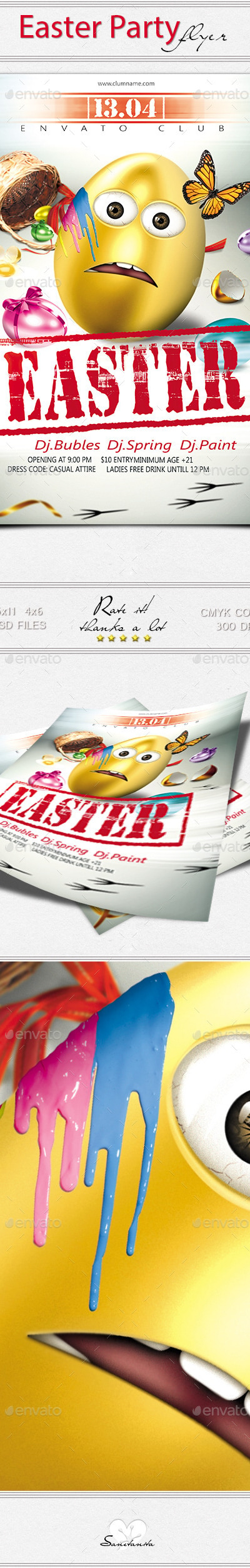 Easter Party New, Print Templates | GraphicRiver