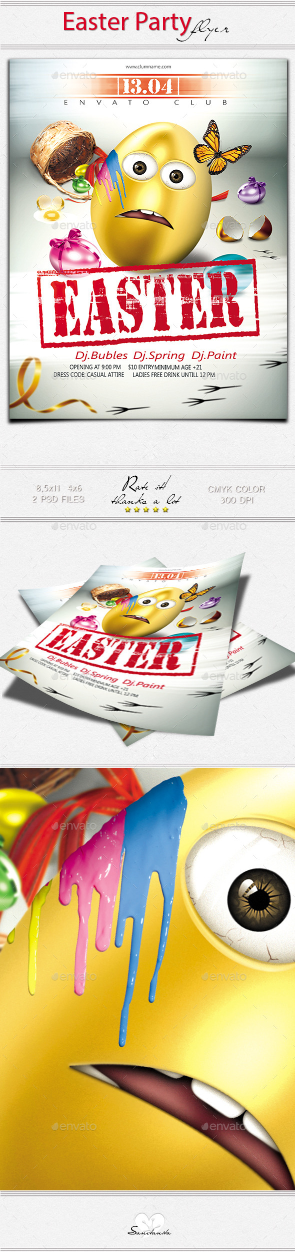 Easter Party New, Print Templates | GraphicRiver