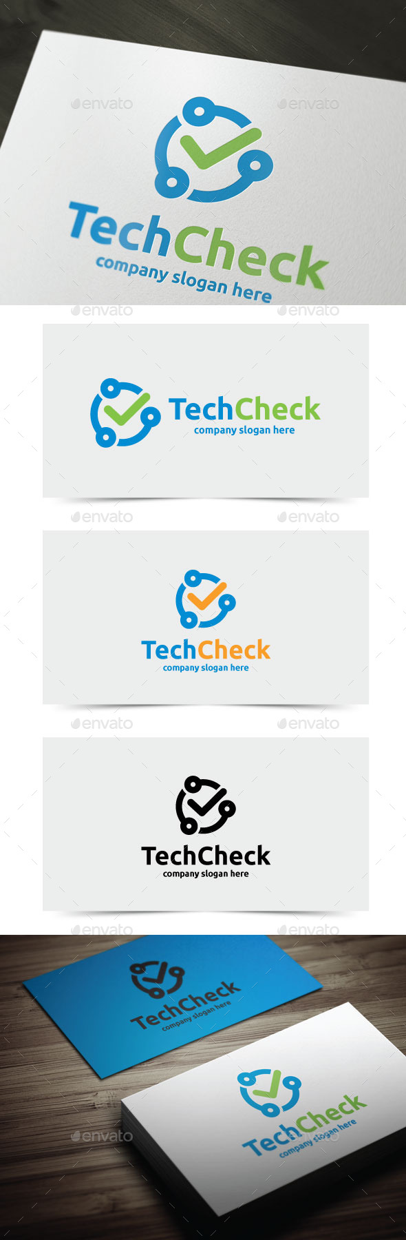Tech Check, Logo Templates | GraphicRiver