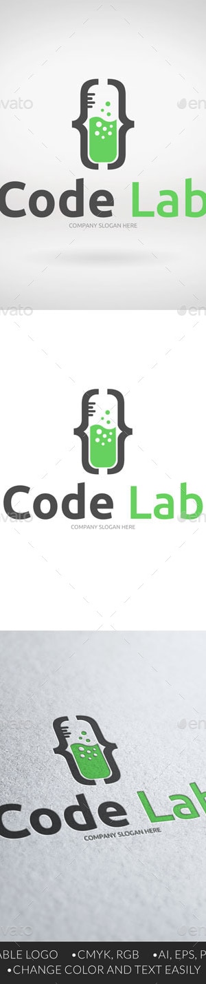 Code Lab logo, Logo Templates | GraphicRiver