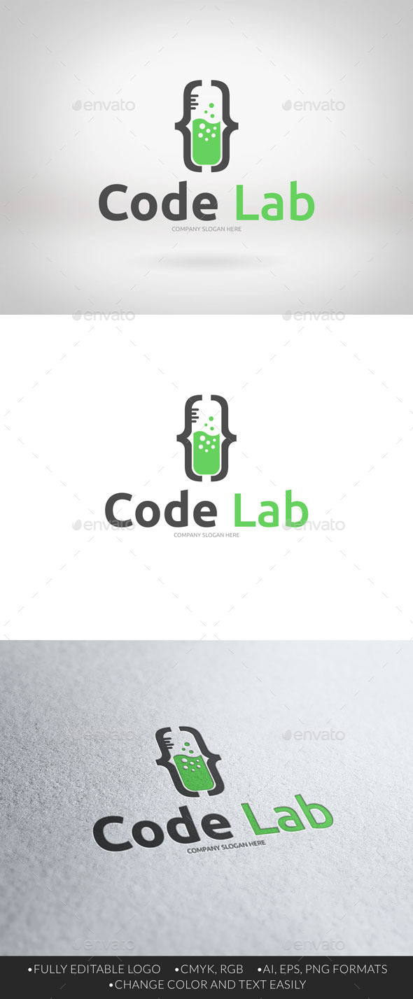 Code Lab logo, Logo Templates | GraphicRiver