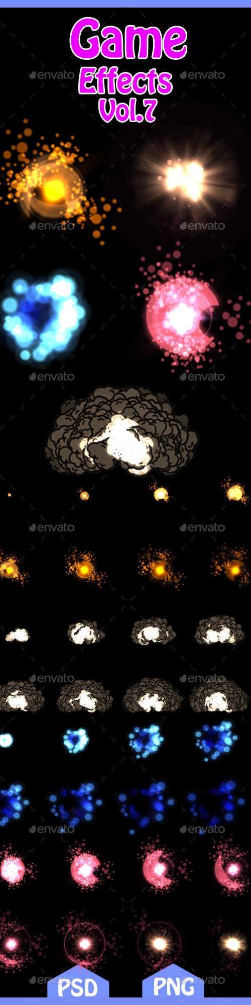 Game Effects Vol.7, Game Assets | GraphicRiver