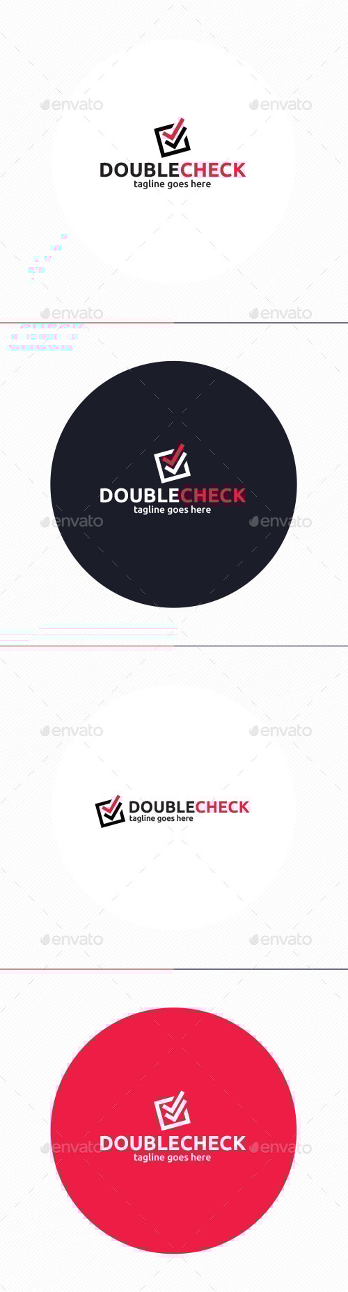 Double Check Logo, Logo Templates | GraphicRiver