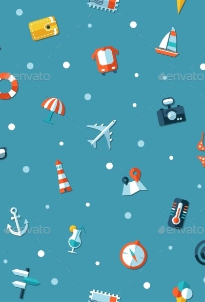 Travel Pattern, Vectors | GraphicRiver
