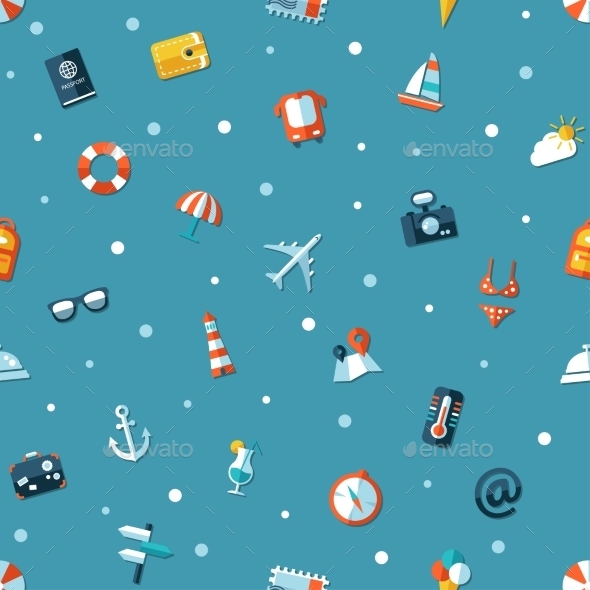 Travel Pattern, Vectors | GraphicRiver