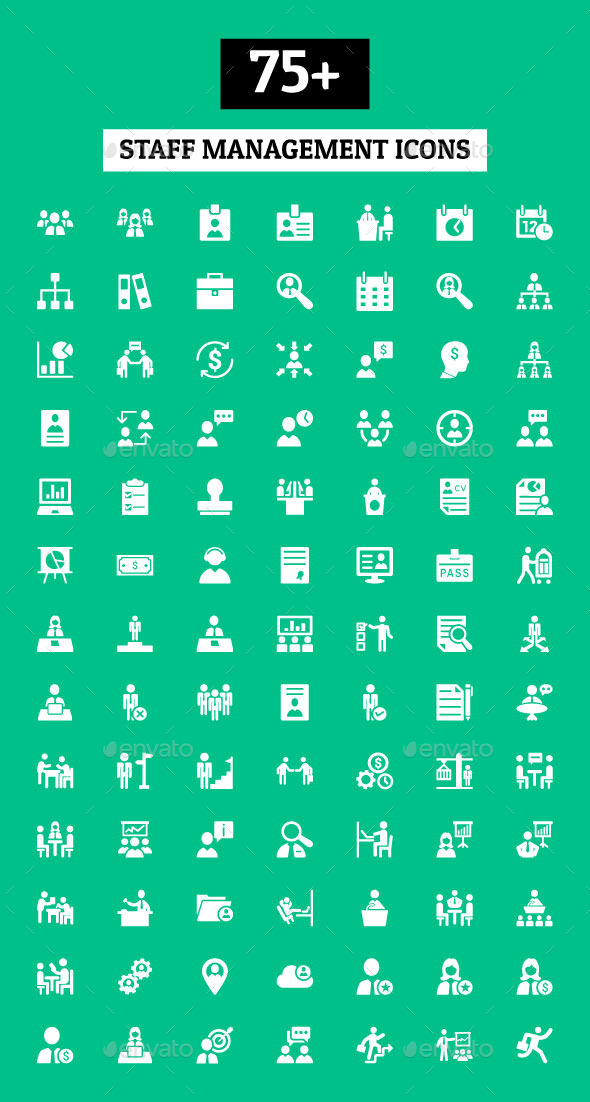 75+ Staff Management Icons, Icons | GraphicRiver