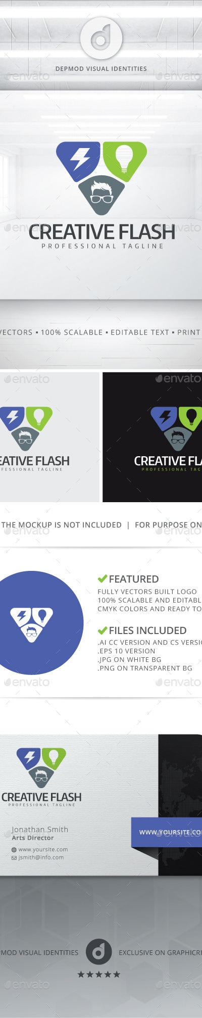 Creative Flash Logo, Logo Templates | GraphicRiver