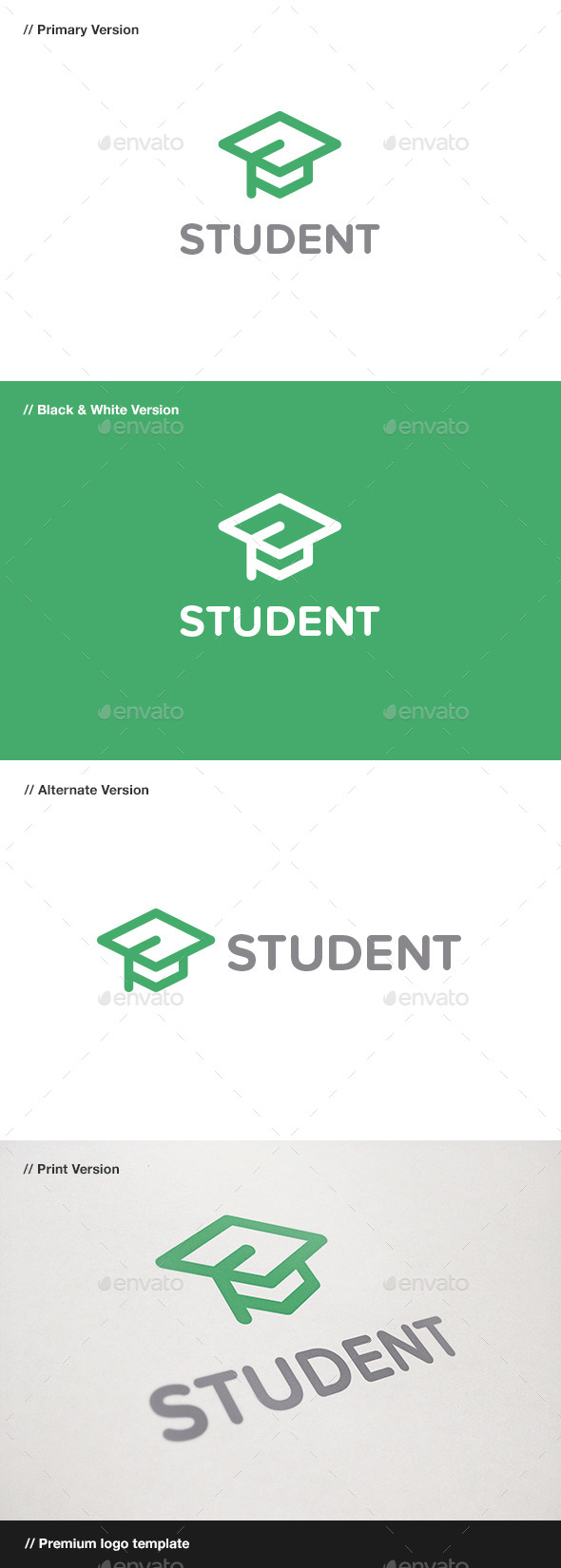 Student Logo, Logo Templates | GraphicRiver