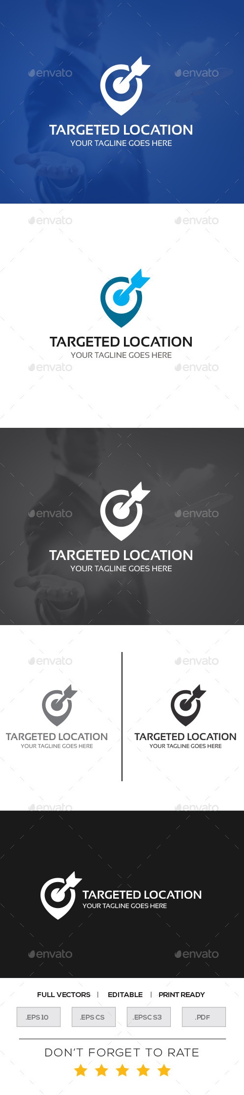 Targeted Location Logo Template, Logo Templates | GraphicRiver