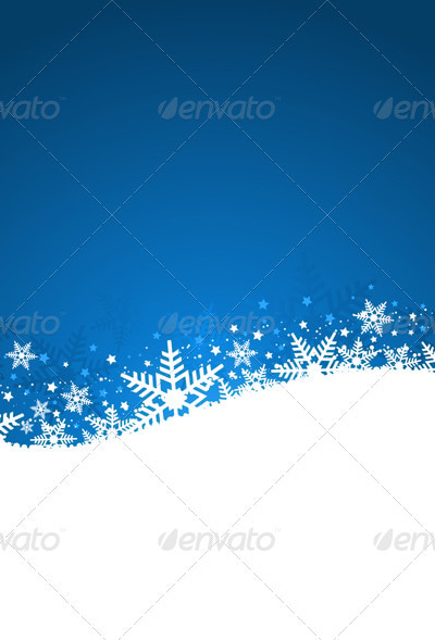 Snowflake background, Vectors | GraphicRiver