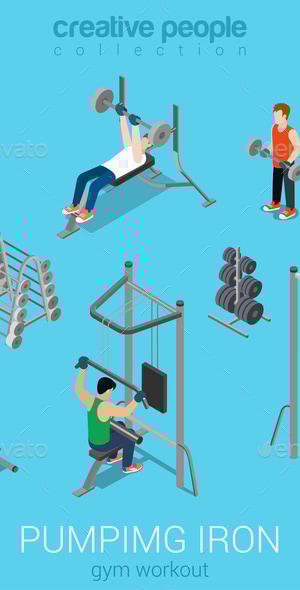 Gym , Vectors | GraphicRiver