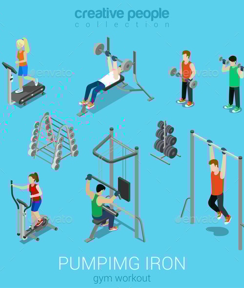 Gym , Vectors | GraphicRiver