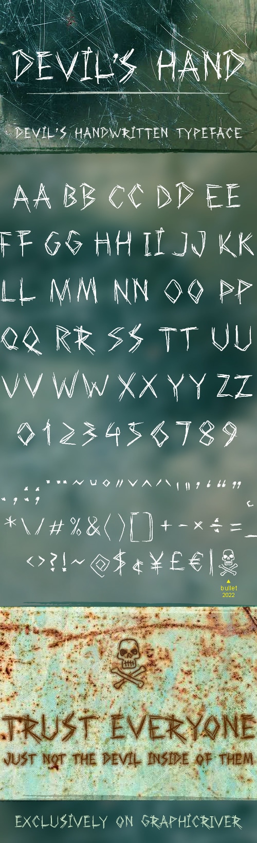 Devils hand, Fonts | GraphicRiver