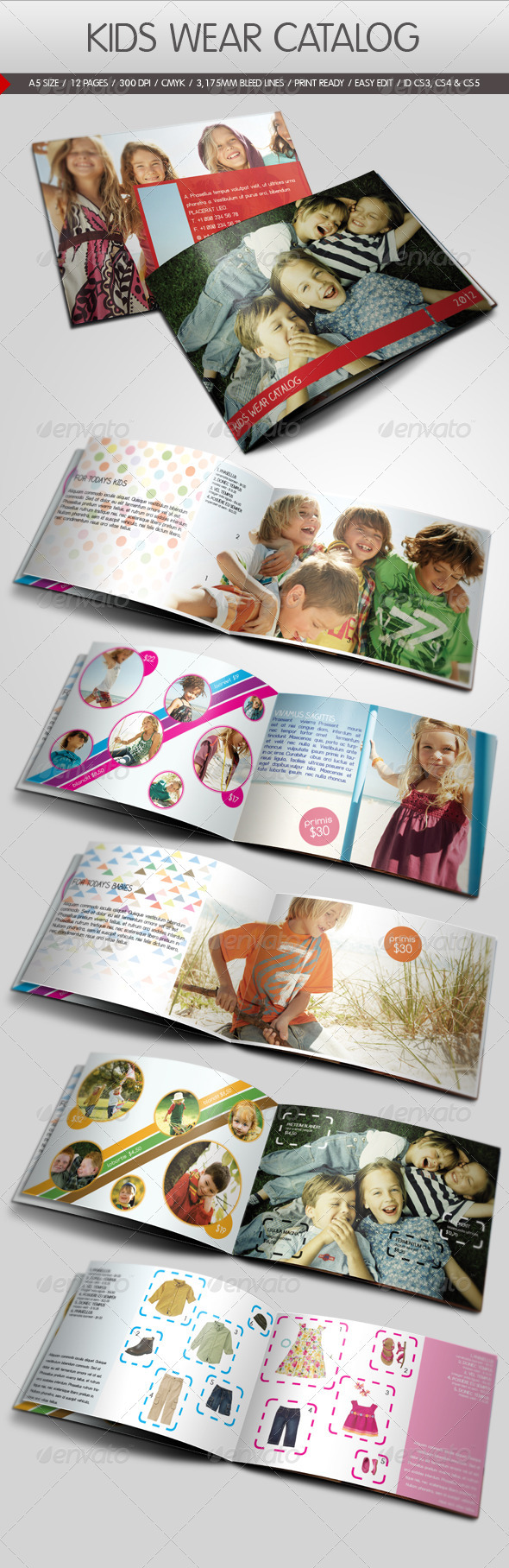 Kids Wear Catalog, Print Templates GraphicRiver