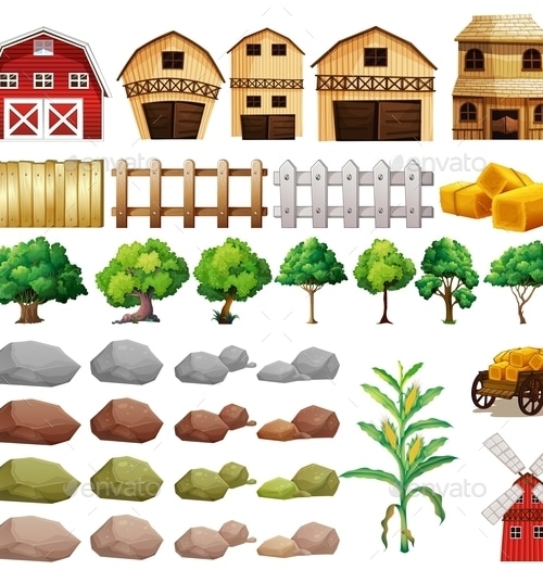 Farm, Vectors | GraphicRiver