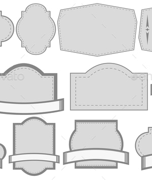 Grey Labels, Vectors | GraphicRiver