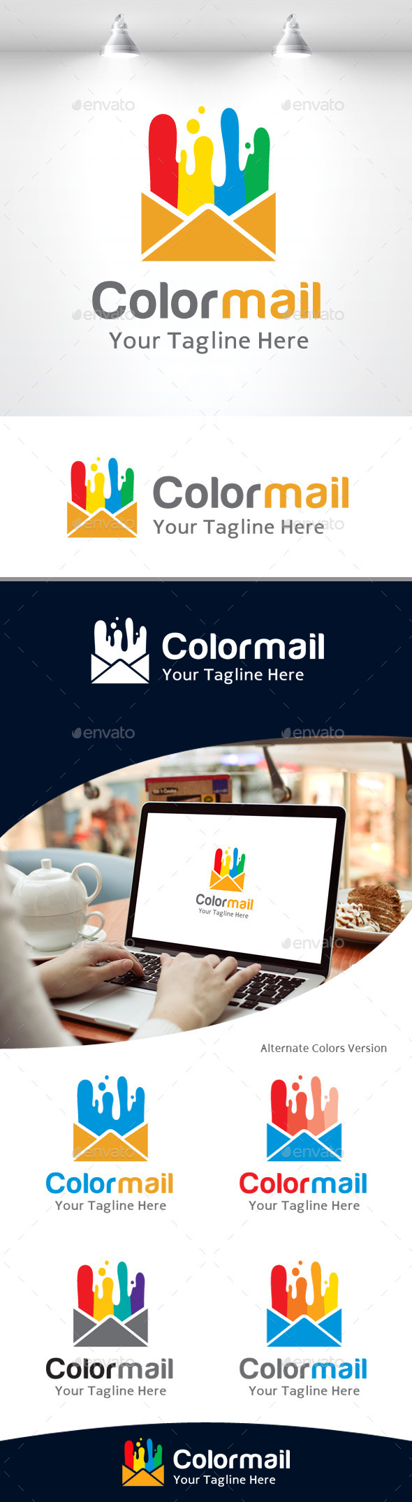 Color Mail Logo, Logo Templates | GraphicRiver