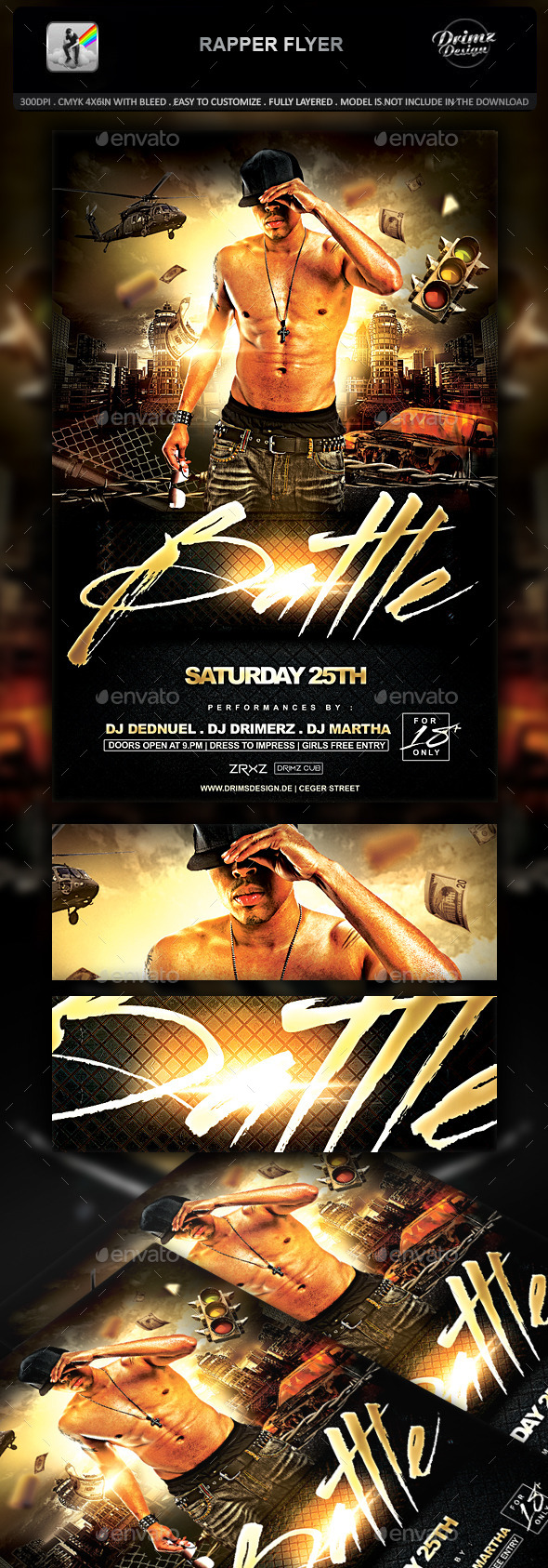 Rapper Flyer, Print Templates | GraphicRiver