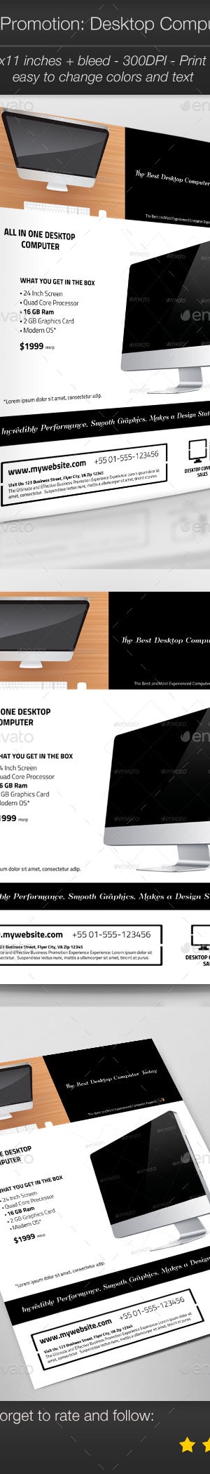Business Promotion: Desktop Computer Sales, Print Templates | GraphicRiver