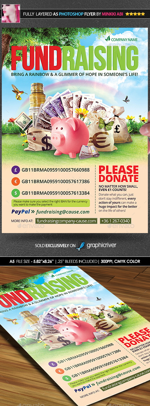 Fundraising Poster/Flyer, Print Templates | GraphicRiver