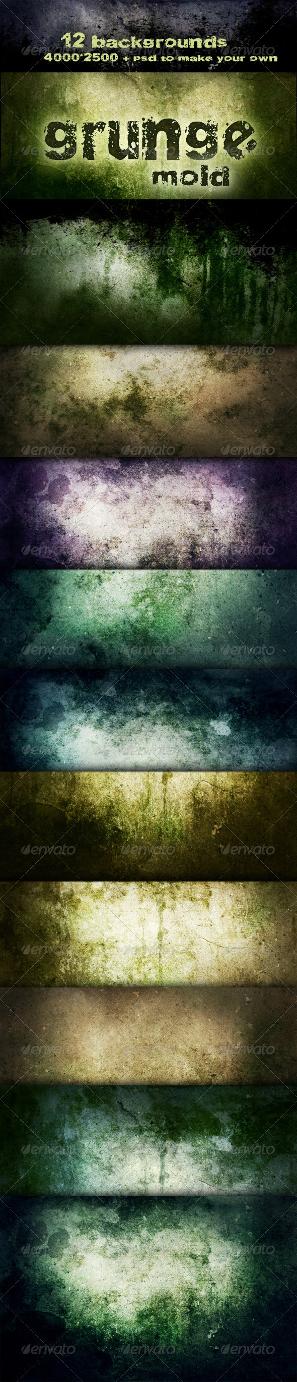 Grunge backgrounds - Mold decay, Graphics | GraphicRiver