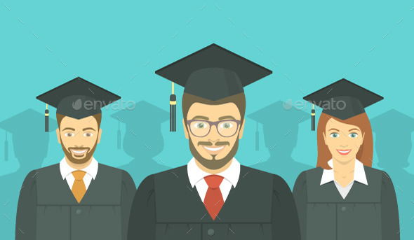 Graduation, Vectors | GraphicRiver