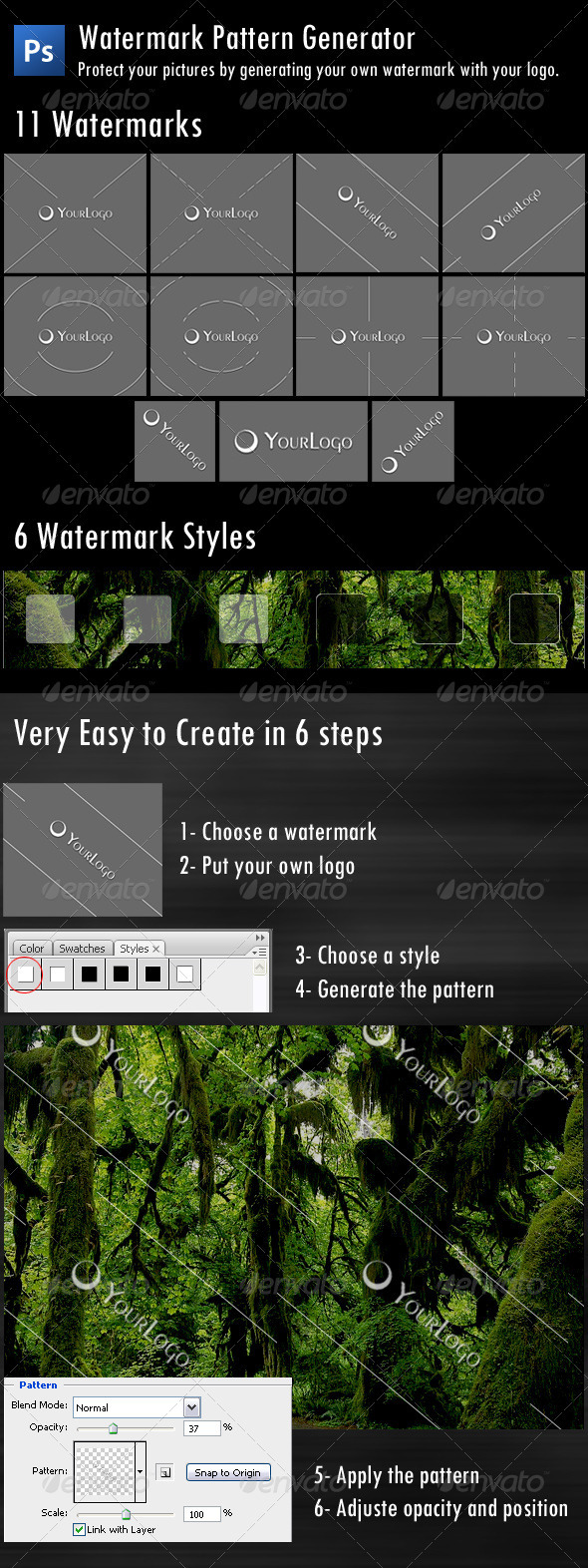 Watermark Pattern Generator, Graphics | GraphicRiver