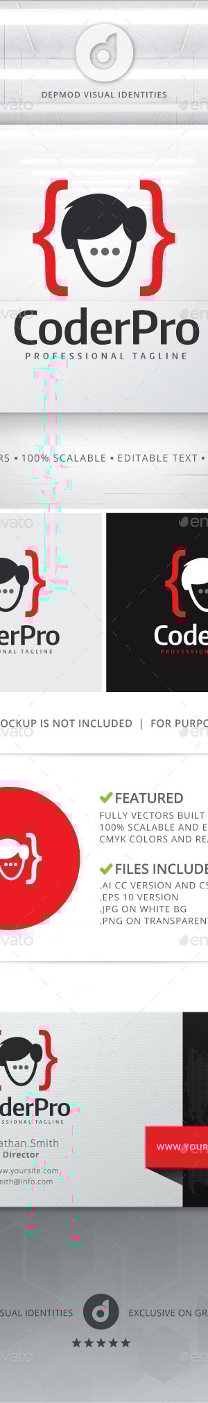 Coder Pro Logo, Logo Templates | GraphicRiver