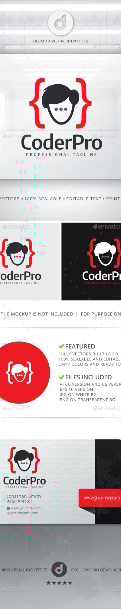 Coder Pro Logo, Logo Templates | GraphicRiver