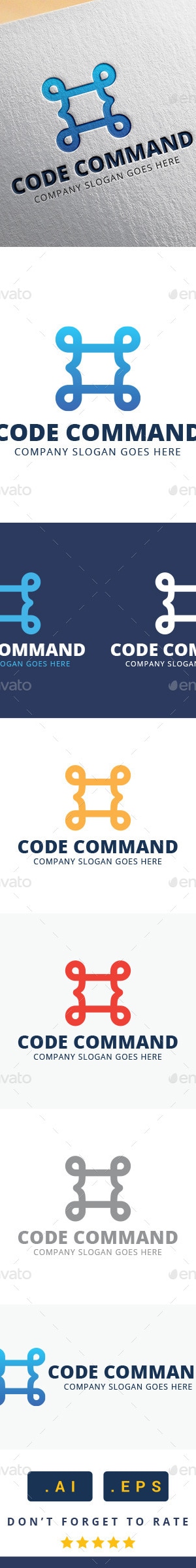 Code Command Logo, Logo Templates | GraphicRiver