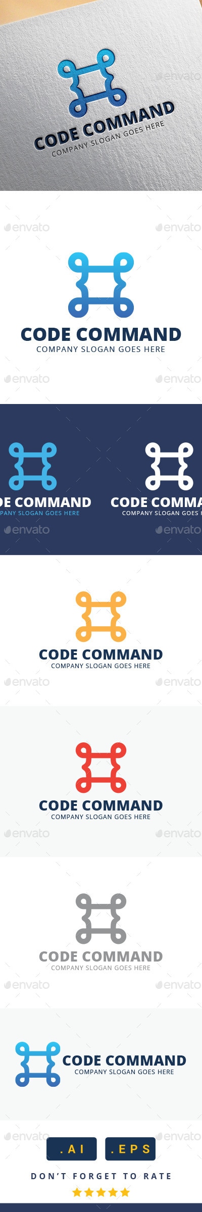 Code Command Logo, Logo Templates | GraphicRiver