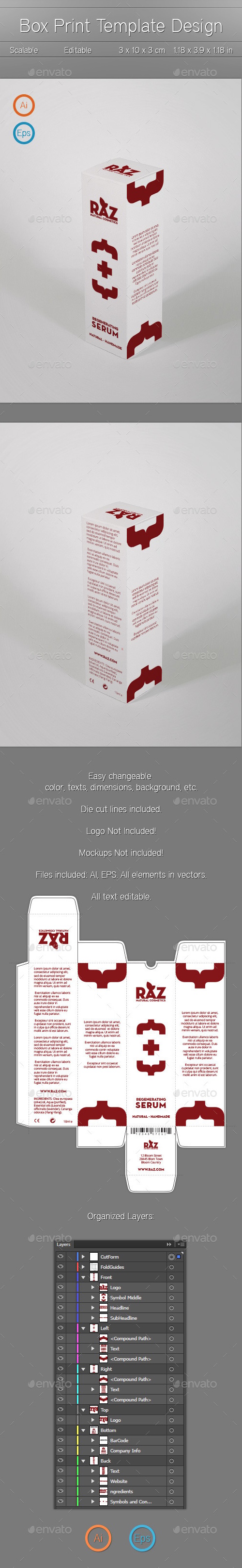 Box Template Design, Print Templates | GraphicRiver