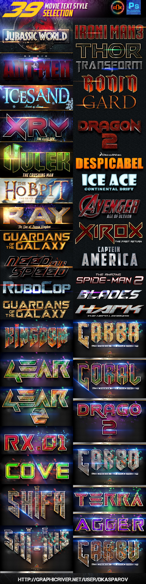 39 Movie Style Selection Bundle, Add-ons | GraphicRiver