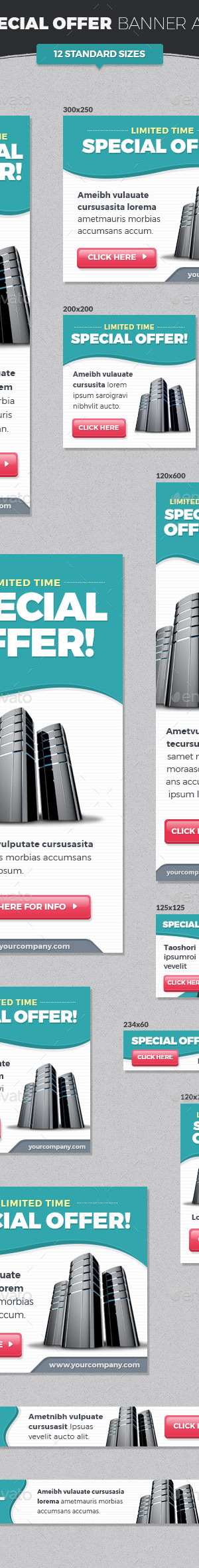 Special Offer Banner Ads, Web Elements | GraphicRiver