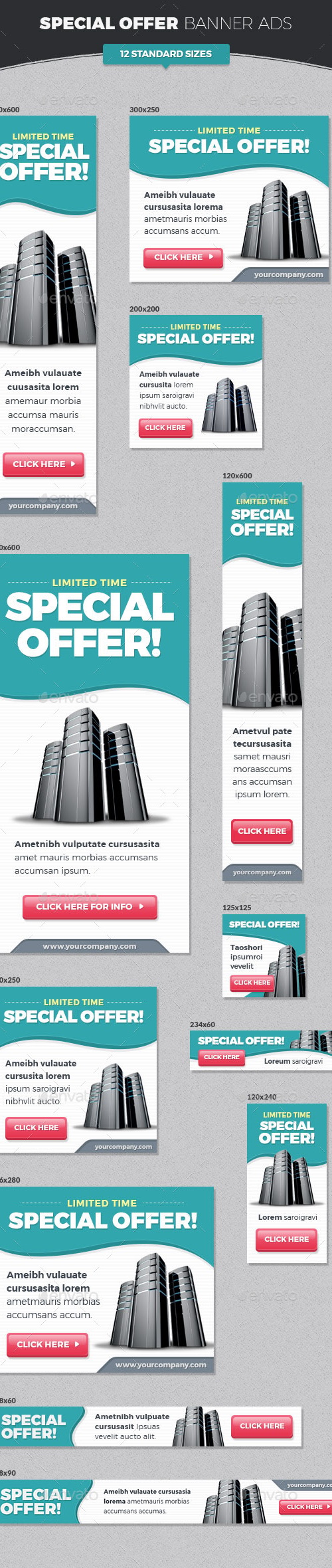 Special Offer Banner Ads, Web Elements | GraphicRiver