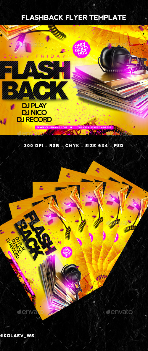 Flashback Flyer, Print Templates | GraphicRiver