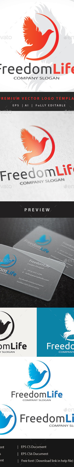 Freedom Life, Logo Templates | GraphicRiver