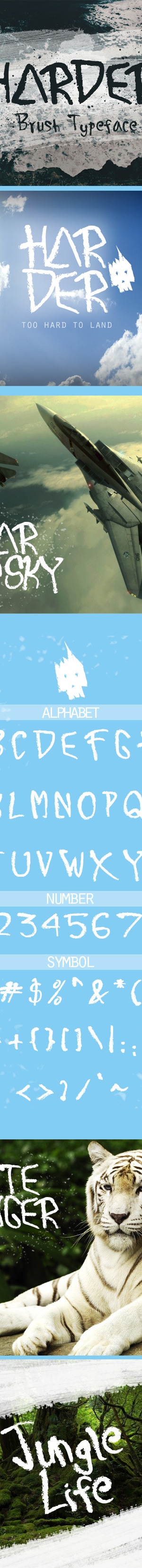 Harder Brush Typeface, Fonts | GraphicRiver