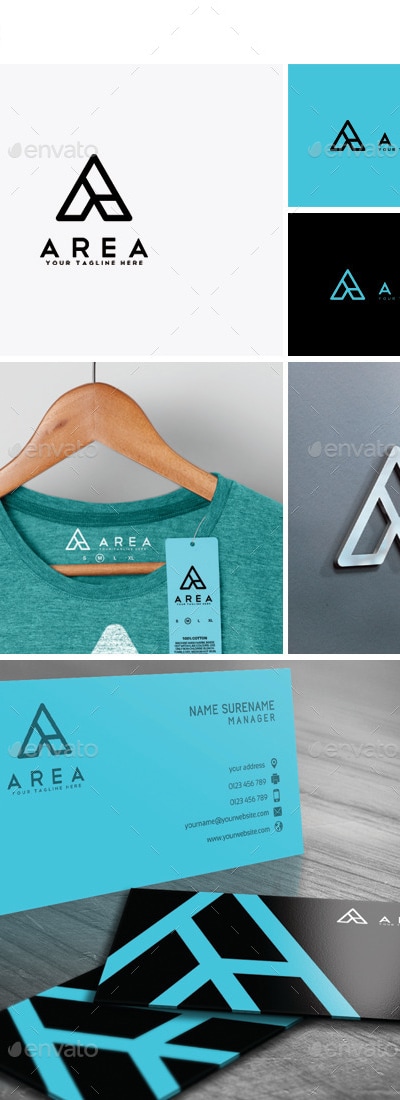 Area - Letter A Logo, Logo Templates | GraphicRiver