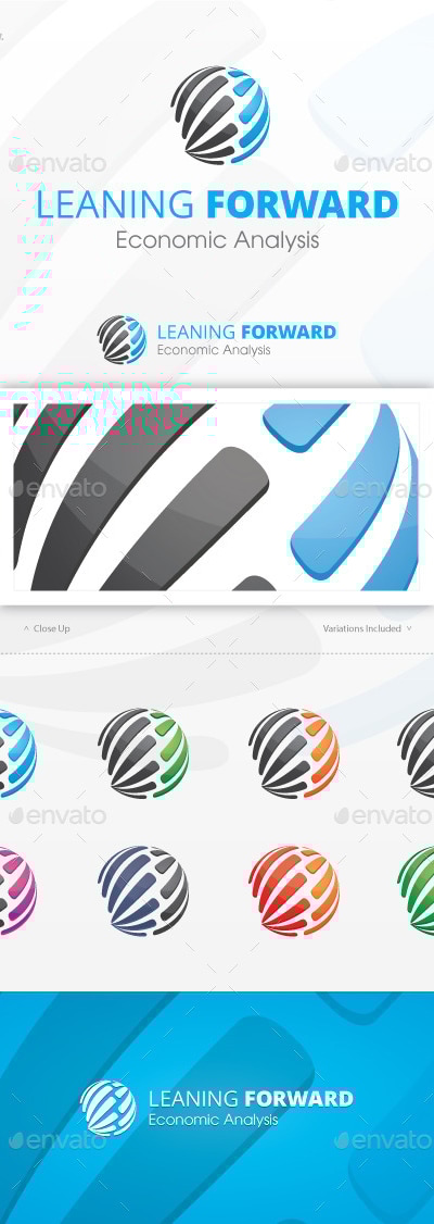 Leaning Forward Logo, Logo Templates | GraphicRiver