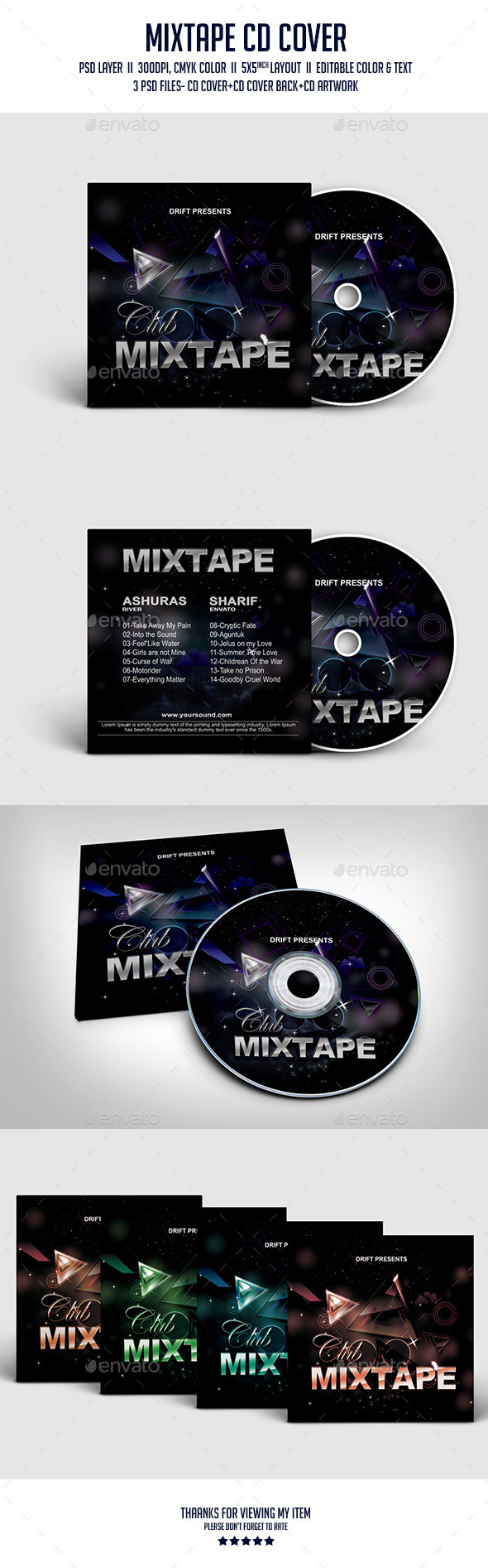 CD Cover, Print Templates GraphicRiver
