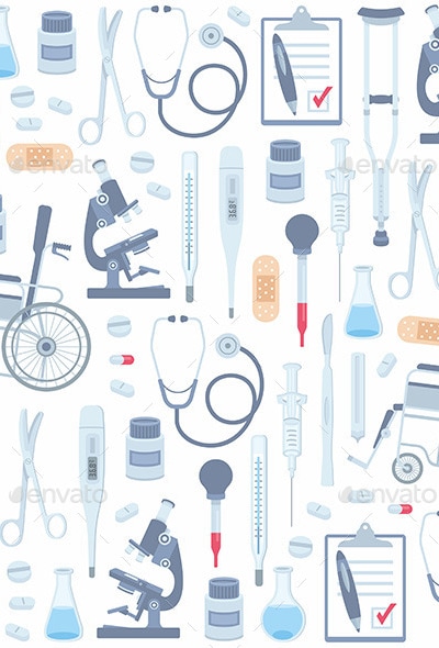 Medical Seamless Pattern, Vectors | GraphicRiver