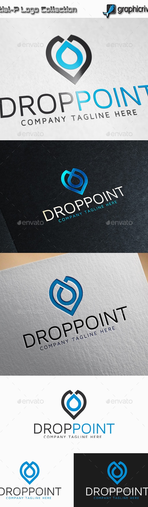Drop Point Logo, Logo Templates | GraphicRiver