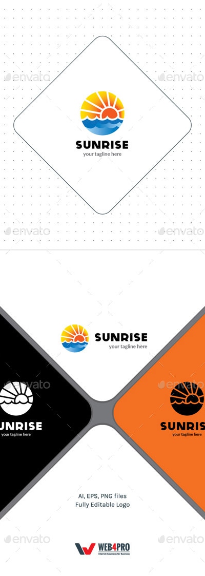 Sunrise Logo, Logo Templates | GraphicRiver
